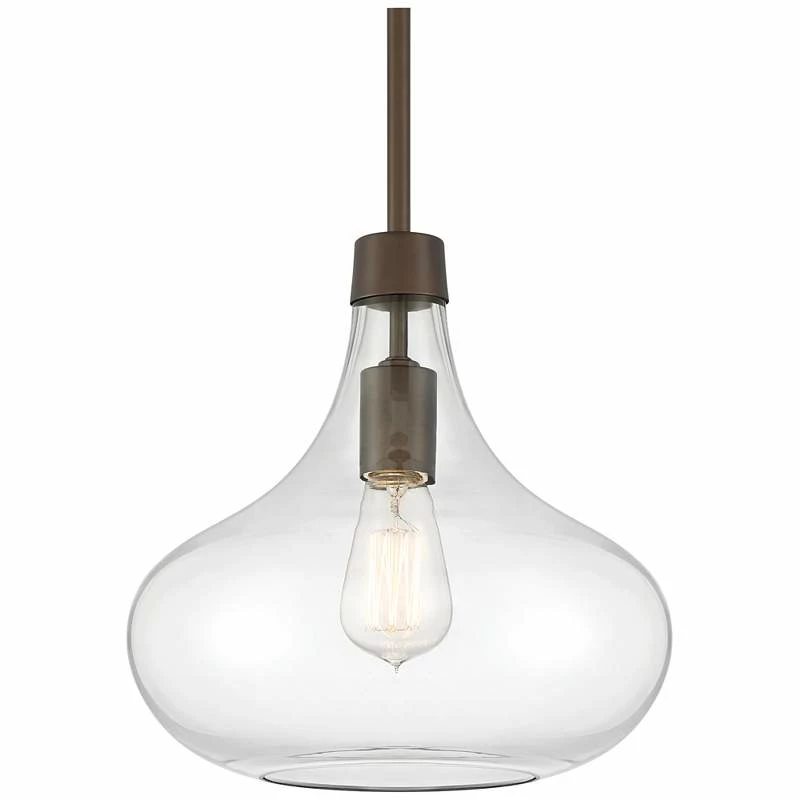 Possini Euro Cecil 11" Wide Bronze Mini Pendant 5 Possini Euro Cecil 11" Wide Bronze Mini Pendant - Image 3