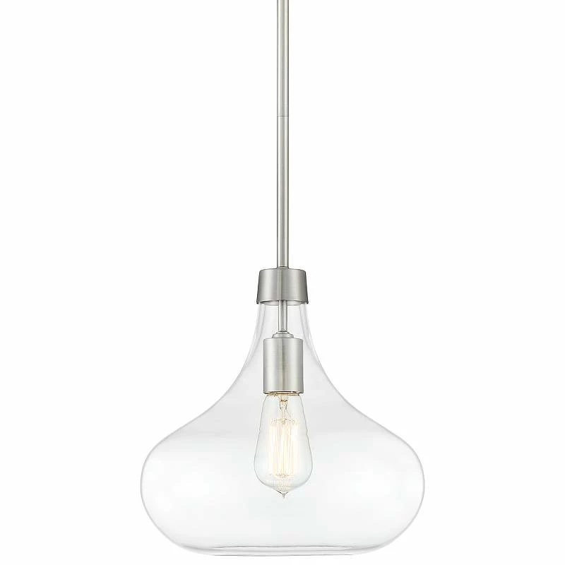Possini Euro Cecil 11" Wide Brushed Nickel Mini Pendant 4 Possini Euro Cecil 11" Wide Brushed Nickel Mini Pendant - Image 2