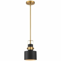 Possini Euro Courtney 6 1/2" Wide Black And Gold Mini Pendant Light -Outlet The Radiantix Store possini euro courtney 6 and one half inch wide black and gold mini pendant light 64t23views3