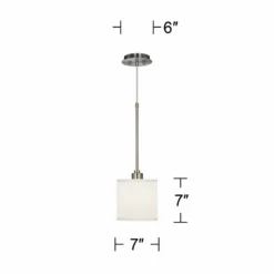 Possini Euro Cream White 7" Wide Textured Faux Silk Mini Pendant Light 7 Possini Euro Cream White 7" Wide Textured Faux Silk Mini Pendant Light -Outlet The Radiantix Store possini euro cream white 7 inch wide textured faux silk mini pendant light 9k749views1