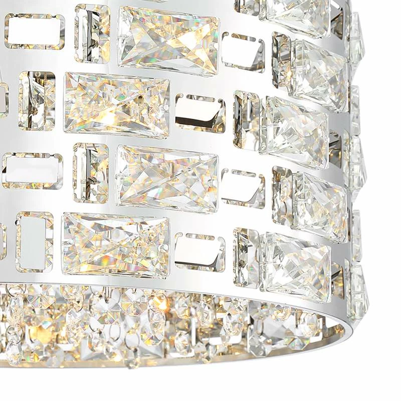 Possini Euro Crystal Rain 15 1/2" Wide Chrome LED Pendant 5 Possini Euro Crystal Rain 15 1/2" Wide Chrome LED Pendant - Image 3