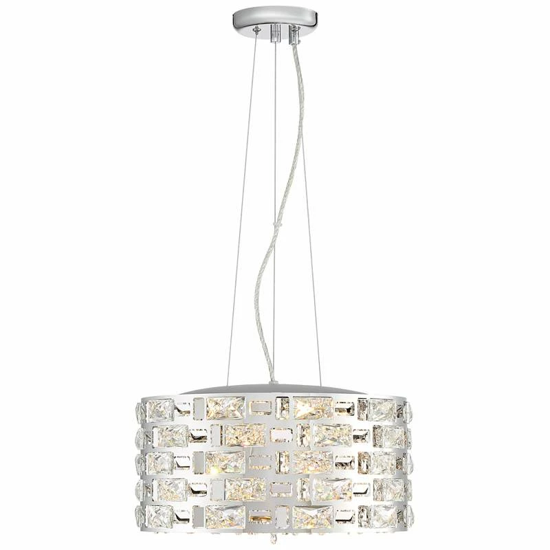 Possini Euro Crystal Rain 15 1/2" Wide Chrome LED Pendant 7 Possini Euro Crystal Rain 15 1/2" Wide Chrome LED Pendant - Image 5