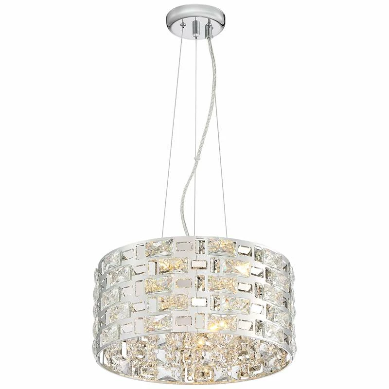 Possini Euro Crystal Rain 15 1/2" Wide Chrome LED Pendant 8 Possini Euro Crystal Rain 15 1/2" Wide Chrome LED Pendant - Image 6