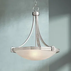Possini Euro Deco 21 1/2" Wide Nickel Pendant Light