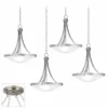 Possini Euro Deco Brushed Nickel 4-Light Swag Chandelier -Outlet The Radiantix Store possini euro deco brushed nickel 4 light swag chandelier 30n40