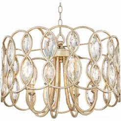 Possini Euro Design Bellmont 22 1/2" Wide Silver Leaf Pendant Light -Outlet The Radiantix Store possini euro design bellmont 22 and one half inch wide silver leaf pendant light 15e36views1