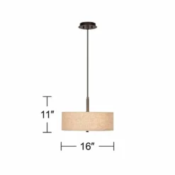 Possini Euro Design Cream Drum 16" W Pendant Light -Outlet The Radiantix Store possini euro design cream drum 16 inch w pendant light v2821views4