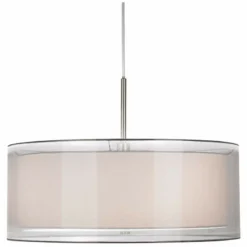 Possini Euro Double Drum 20" Wide White Pendant Light 11 Possini Euro Double Drum 20" Wide White Pendant Light -Outlet The Radiantix Store possini euro double drum 20 inch wide white pendant light v6122views2