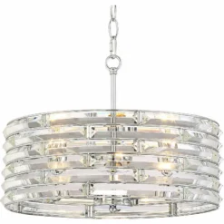 Possini Euro Ebbets 18" Wide Chrome Round Pendant Light 10 Possini Euro Ebbets 18" Wide Chrome Round Pendant Light -Outlet The Radiantix Store possini euro ebbets 18 inch wide chrome round pendant light 9h360