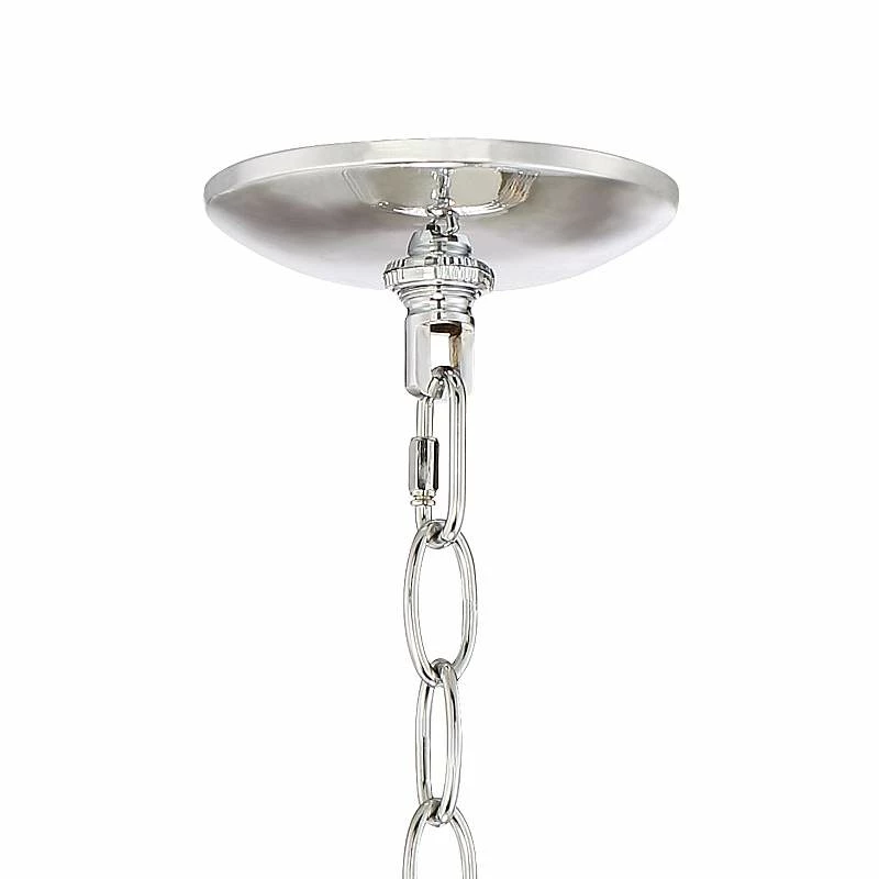 Possini Euro Ebbets 18" Wide Chrome Round Pendant Light 8 Possini Euro Ebbets 18" Wide Chrome Round Pendant Light - Image 6