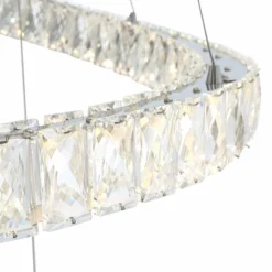 Possini Euro Ellyria 30 3/4" Twirling Crystal Modern LED Pendant Light