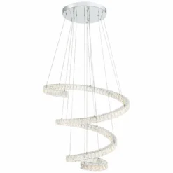 Possini Euro Ellyria 30 3/4" Twirling Crystal Modern LED Pendant Light -Outlet The Radiantix Store possini euro ellyria 30 and three quarter inch twirling crystal modern led pendant light 64x09views4