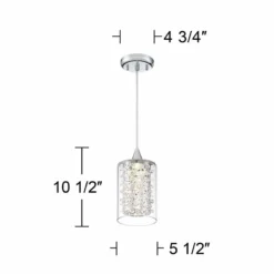 Possini Euro Enya 5 1/2" Wide Modern Chrome LED Mini Pendant 13 Possini Euro Enya 5 1/2" Wide Modern Chrome LED Mini Pendant -Outlet The Radiantix Store possini euro enya 5 and one half inch wide modern chrome led mini pendant 39h44views4