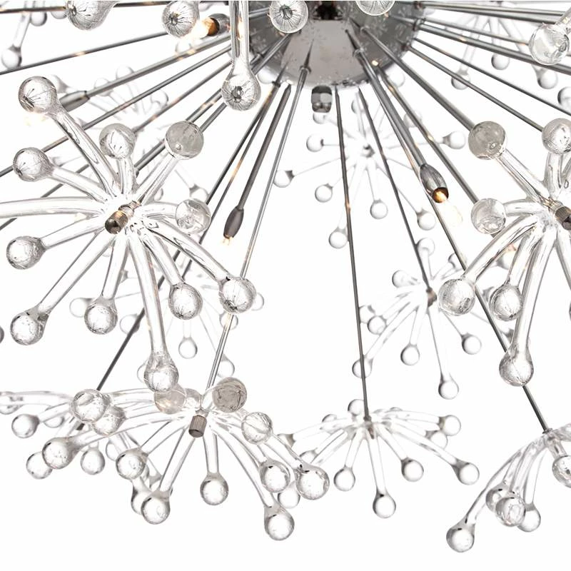 Possini Euro Felicity 25 1/2" Wide Modern Chrome Flower Light Pendant 6 Possini Euro Felicity 25 1/2" Wide Modern Chrome Flower Light Pendant - Image 4