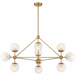 Possini Euro Gable 40 1/2" Wide Soft Gold Modern 10-Light Chandelier -Outlet The Radiantix Store possini euro gable 40 and one half inch wide soft gold modern 10 light chandelier 97h35views4