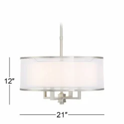 Possini Euro Glover 21" Wide Brushed Nickel 4-Light Modern Pendant 15 Possini Euro Glover 21" Wide Brushed Nickel 4-Light Modern Pendant -Outlet The Radiantix Store possini euro glover 21 inch wide brushed nickel 4 light modern pendant 44x35views5