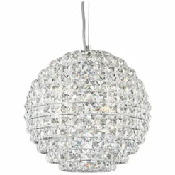 Possini Euro Gorgo 12" Wide Chrome And Crystal Modern Mini Pendant 12 Possini Euro Gorgo 12" Wide Chrome And Crystal Modern Mini Pendant -Outlet The Radiantix Store possini euro gorgo 12 inch wide chrome and crystal modern mini pendant 15c00views3