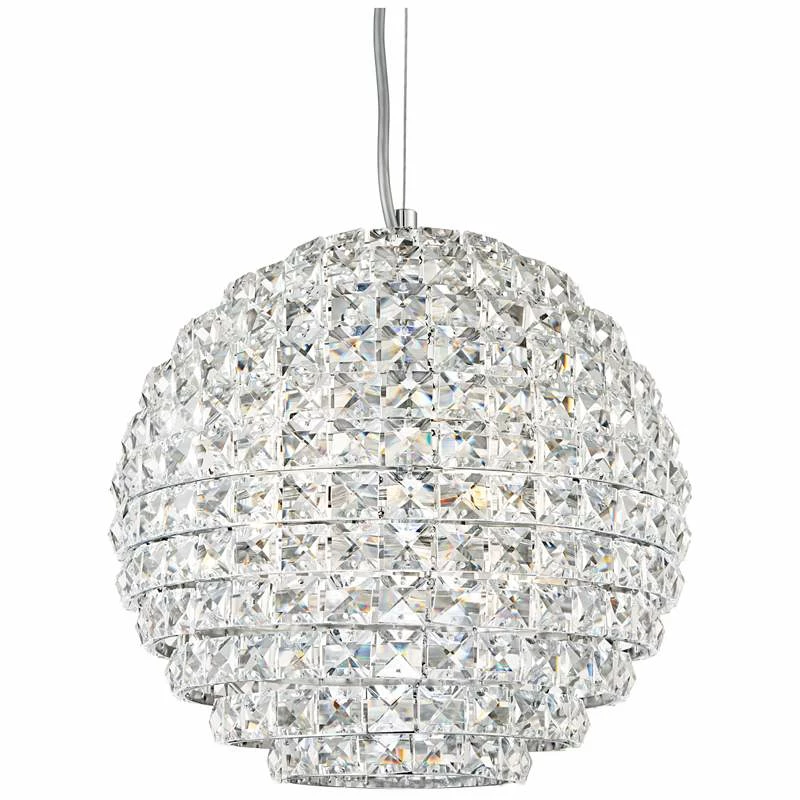 Possini Euro Gorgo 12" Wide Chrome And Crystal Modern Mini Pendant 7 Possini Euro Gorgo 12" Wide Chrome And Crystal Modern Mini Pendant - Image 5