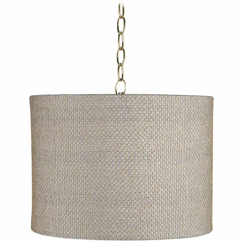 Possini Euro Gray And Gold 15" Wide Antique Brass Shaded Pendant Light 3 Possini Euro Gray And Gold 15" Wide Antique Brass Shaded Pendant Light