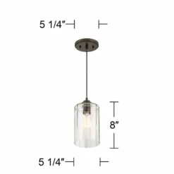 Possini Euro Hawthorne 5 1/4" Wide Bronze LED Mini Pendant -Outlet The Radiantix Store possini euro hawthorne 5 and one quarter inch wide bronze led mini pendant 24w35views4