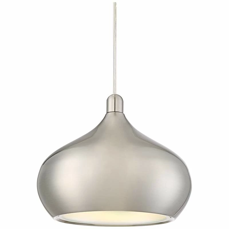 Possini Euro Holland 7 1/2" Wide Satin Nickel Modern LED Mini Pendant 5 Possini Euro Holland 7 1/2" Wide Satin Nickel Modern LED Mini Pendant - Image 3