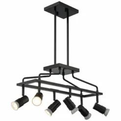 Possini Euro James 23 3/4" Wide Gloss Black 6-Light Island Chandelier -Outlet The Radiantix Store possini euro james 23 and three quarter inch wide gloss black 6 light island chandelier 562v0views4