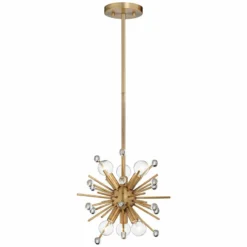 Possini Euro Janae 12" Wide Gold Modern Sputnik 6-Light Mini Pendant -Outlet The Radiantix Store possini euro janae 12 inch wide gold modern sputnik 6 light mini pendant 42d65views3