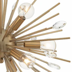 Possini Euro Janae 18" Wide Antique Gold Sputnik Pendant Light -Outlet The Radiantix Store possini euro janae 18 inch wide antique gold sputnik pendant light 46f80views1