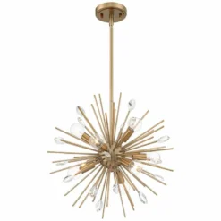 Possini Euro Janae 18" Wide Antique Gold Sputnik Pendant Light -Outlet The Radiantix Store possini euro janae 18 inch wide antique gold sputnik pendant light 46f80views4