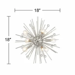 Possini Euro Janae 18" Wide Polished Nickel Pendant Light -Outlet The Radiantix Store possini euro janae 18 inch wide polished nickel pendant light 46f82views4