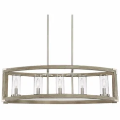 Possini Euro Kerr 32 3/4" Wide Faux Wood Kitchen Island Chandelier -Outlet The Radiantix Store possini euro kerr 32 and three quarter inch wide faux wood kitchen island chandelier 15a70