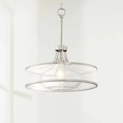 Possini Euro Layne 19 1/4" Wide Brushed Nickel Pendant Light