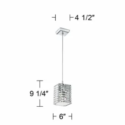Possini Euro Lenke Chrome 6" Wide Modern Crystal Mini Pendant 13 Possini Euro Lenke Chrome 6" Wide Modern Crystal Mini Pendant -Outlet The Radiantix Store possini euro lenke chrome 6 inch wide modern crystal mini pendant 7c581views4