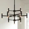 Possini Euro Marya 31 1/2" Wide Semi Gloss Black 24-Light Chandelier -Outlet The Radiantix Store possini euro marya 31 and one half inch wide semi gloss black 24 light chandelier 316d0cropped