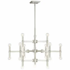 Possini Euro Marya 32"W Brushed Nickel 24-Light Chandelier 12 Possini Euro Marya 32"W Brushed Nickel 24-Light Chandelier -Outlet The Radiantix Store possini euro marya 32 inchw brushed nickel 24 light chandelier 40w52views3