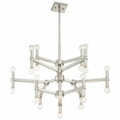 Possini Euro Marya 32"W Brushed Nickel 24-Light Chandelier 13 Possini Euro Marya 32"W Brushed Nickel 24-Light Chandelier -Outlet The Radiantix Store possini euro marya 32 inchw brushed nickel 24 light chandelier 40w52views4