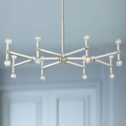 Possini Euro Marya 37 3/4" Wide Brushed Nickel 16-Light Chandelier