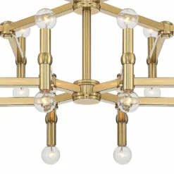 Possini Euro Marya 41 1/2"W Satin Brass 48-Light Chandelier -Outlet The Radiantix Store possini euro marya 41 and one half inchw satin brass 48 light chandelier 657n1views2