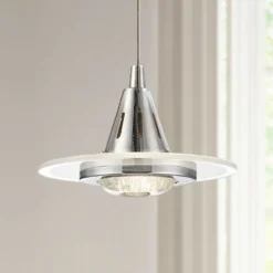 Possini Euro Menos 6 1/4" Wide Chrome LED Mini Pendant Light