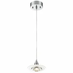 Possini Euro Menos 6 1/4" Wide Chrome LED Mini Pendant Light -Outlet The Radiantix Store possini euro menos 6 and one quarter inch wide chrome led mini pendant light 2r937views4