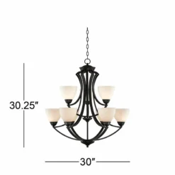 Possini Euro Milbury 30" Wide Dark Bronze 9-Light Chandelier 13 Possini Euro Milbury 30" Wide Dark Bronze 9-Light Chandelier -Outlet The Radiantix Store possini euro milbury 30 inch wide dark bronze 9 light chandelier t6755views4