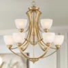 Possini Euro Milbury 30" Wide Soft Gold 9-Light 2-Tier Chandelier -Outlet The Radiantix Store possini euro milbury 30 inch wide soft gold 9 light 2 tier chandelier 311j2cropped