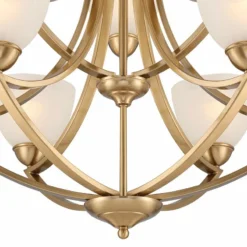 Possini Euro Milbury 30" Wide Soft Gold 9-Light 2-Tier Chandelier -Outlet The Radiantix Store possini euro milbury 30 inch wide soft gold 9 light 2 tier chandelier 311j2views2