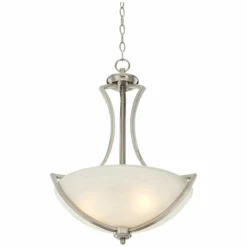 Possini Euro Milbury Brushed Nickel 3-Light Swag Chandelier 12 Possini Euro Milbury Brushed Nickel 3-Light Swag Chandelier -Outlet The Radiantix Store possini euro milbury brushed nickel 3 light swag chandelier 30n21views3