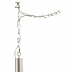 Possini Euro Nickel Plug-In Swag Chandelier With Frosted A15 LED Bulb -Outlet The Radiantix Store possini euro nickel plug in swag chandelier with frosted a15 led bulb 85a19views5