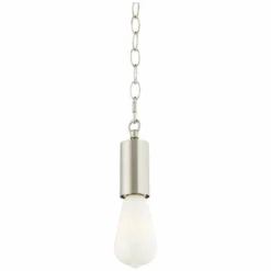 Possini Euro Nickel Plug-In Swag Chandelier With Milky ST21 LED Bulb -Outlet The Radiantix Store possini euro nickel plug in swag chandelier with milky st21 led bulb 85a23views6
