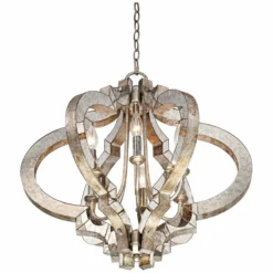 Possini Euro Ornament Brushed Nickel 3-Light Swag Chandelier 13 Possini Euro Ornament Brushed Nickel 3-Light Swag Chandelier -Outlet The Radiantix Store possini euro ornament brushed nickel 3 light swag chandelier 30n22views5