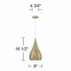 Possini Euro Safi 9" Wide Antique Brass Moroccan Mini Pendant Light 15 Possini Euro Safi 9" Wide Antique Brass Moroccan Mini Pendant Light -Outlet The Radiantix Store possini euro safi 9 inch wide antique brass moroccan mini pendant light 71f37views5