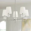 Possini Euro Sariac 24 3/4" Wide Brushed Nickel 5-Light Chandelier -Outlet The Radiantix Store possini euro sariac 24 and three quarter inch wide brushed nickel 5 light chandelier 663n1cropped