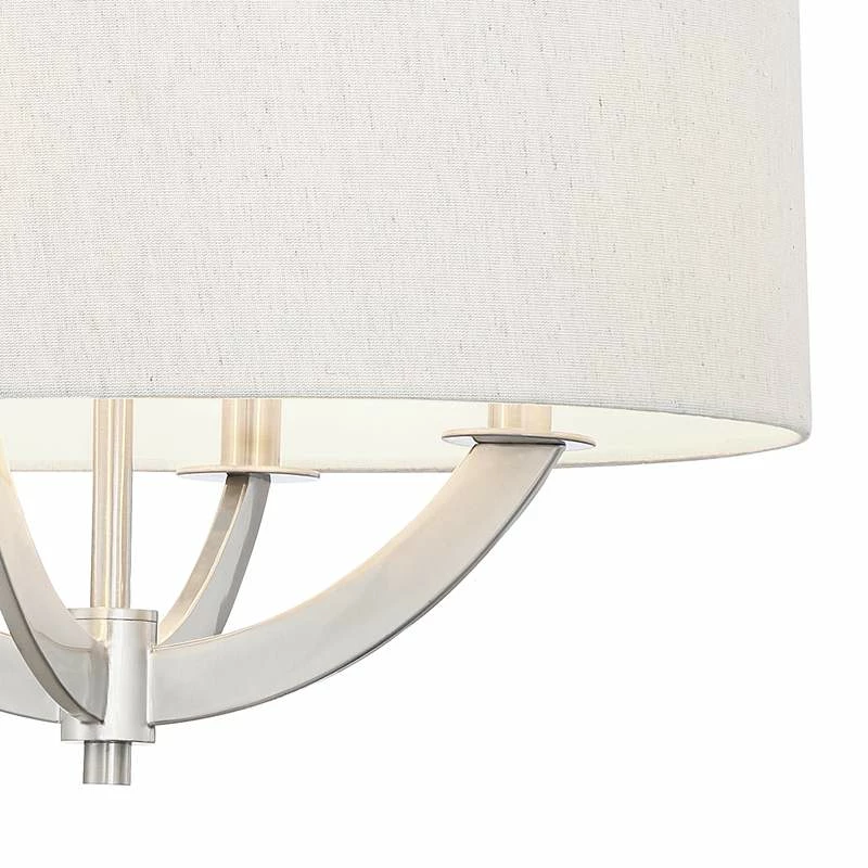 Possini Euro Saturna 21" Wide Brushed Nickel Pendant Light 5 Possini Euro Saturna 21" Wide Brushed Nickel Pendant Light - Image 3
